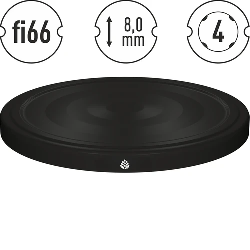 Keeratav purgikaas fi 66/4, must - 10 tk - 4