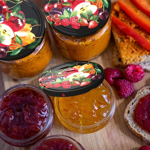 Keeratav purgikaas fi 66/4, puuviljad mustal taustal - 10 tk. - 5