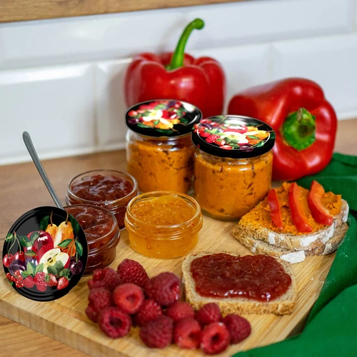 Keeratav purgikaas fi 66/4, puuviljad mustal taustal - 10 tk. - 6