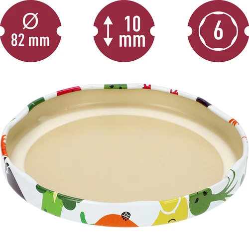 Keeratavad kaaned fi 82/6 köögiviljanägudega - 10 tk - 4