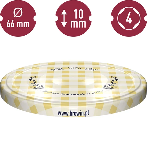 Keeratavad purgikaaned fi 66, ruudulised - 10 tk. - 10