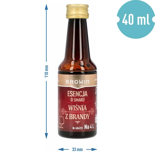 Kirsibrändi maitsega essents, 40 ml - 4 L jaoks - 6