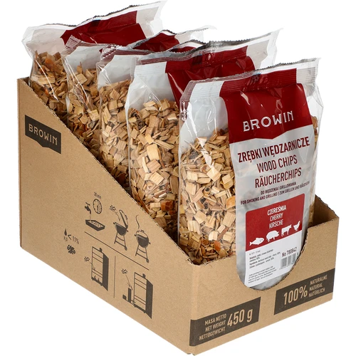 Kirsipuulaastud suitsetamiseks/grillimiseks, 450 g, kl. 10 - 2
