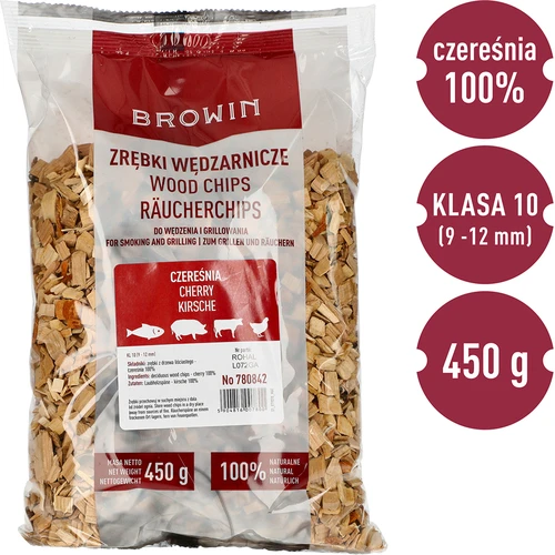 Kirsipuulaastud suitsetamiseks/grillimiseks, 450 g, kl. 10 - 3