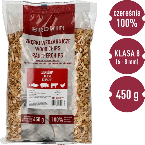 Kirsipuulaastud suitsutamiseks/grillimiseks, 450 g, kl. 8 - 3