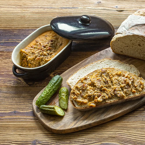 Kivikeraamika - pott searasva jaoks, piklik, kaanega, 0,75 L - 4