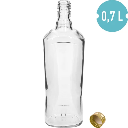 Klaaspudel „Szafirowa” 700 ml keeratava korgiga, 1 tk - 3