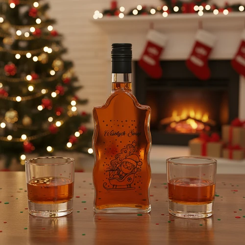 Kloostripudel 500 ml keeratava korgiga, trükiga Jõuluvana, 1 tk. - 6