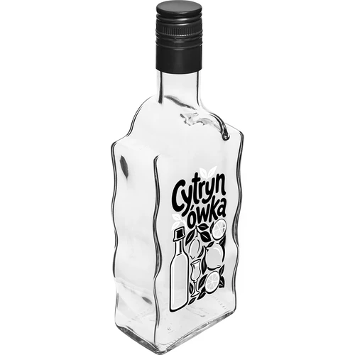 Klasztorna pudel 500 ml keeratava korgi ja trükiga „Cytrynówka”, muster 1
