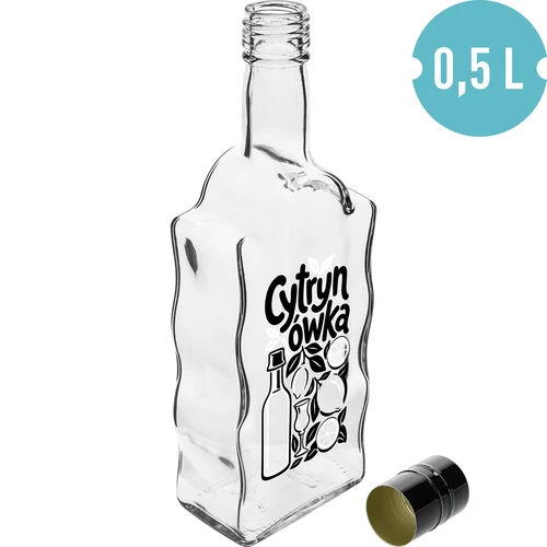 Klasztorna pudel 500 ml keeratava korgi ja trükiga „Cytrynówka”, muster 1 - 2