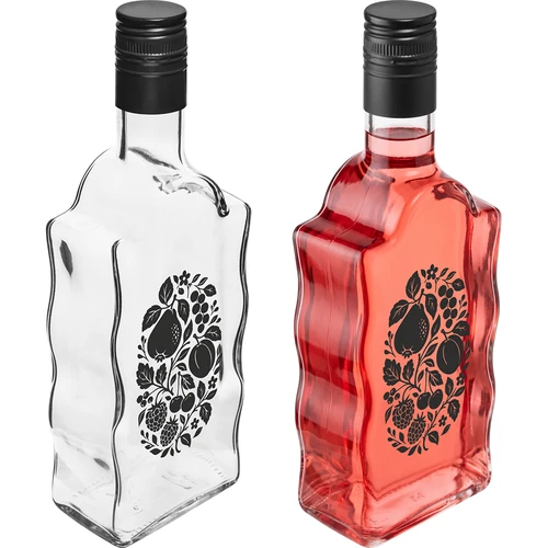 Klasztorna pudel 500 ml keeratava korgiga ja trükiga „Puuviljad”, muster 1 - 4