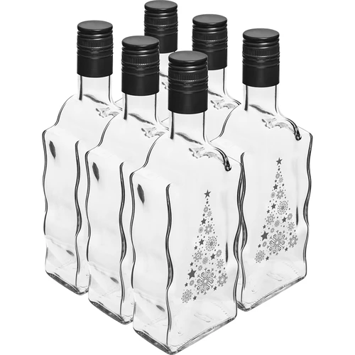 Klasztorna pudel 500 ml keeratava korgiga, trükiga „Jõulukuusk", 1 tk. - 4