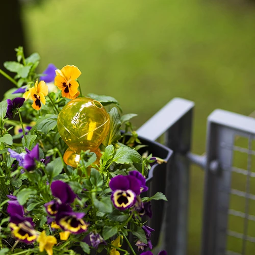 Kolmene (kolmekambriline) kastmispall, läbipaistev kollane, 600 ml - 8