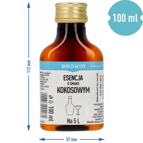Kookosemaitsega essents, 5 L jaoks – 100 ml - 7