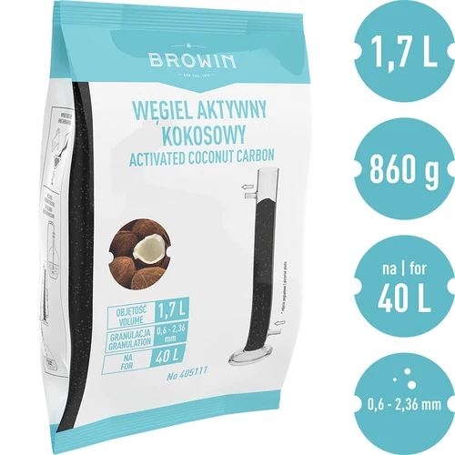 Kookospähkli aktiivsüsi 0,86 kg - 2