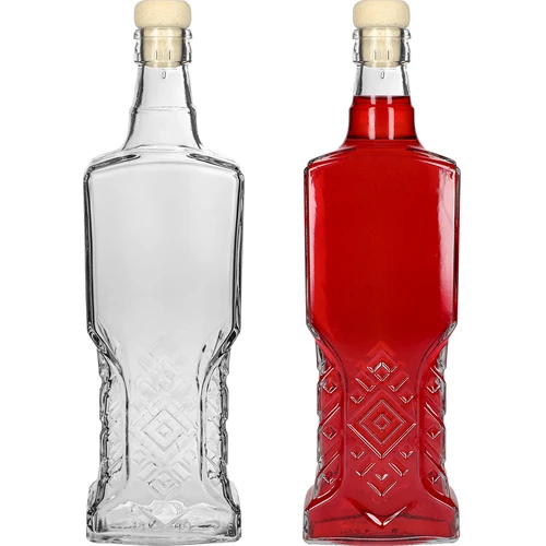 Kredens-stiilis 500 ml pudel korgiga - 4