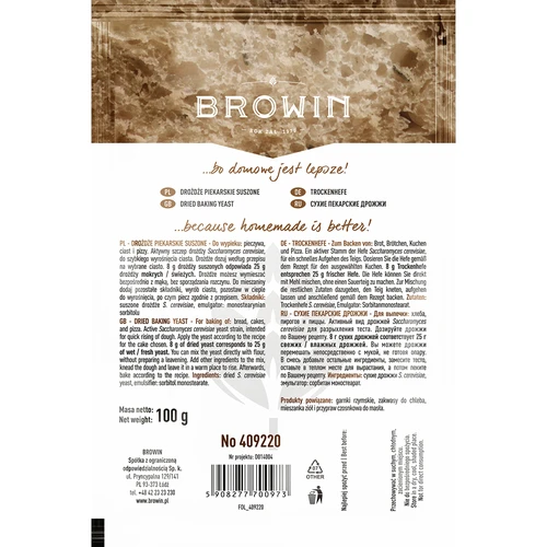 Kuivatatud pagaripärm, 100 g - 2