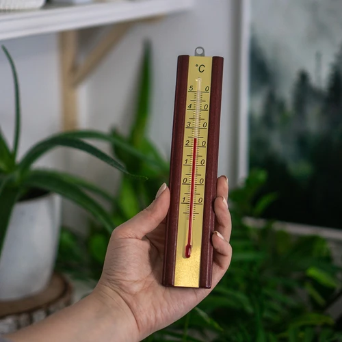 Kuldse skaalaga toatermomeeter (-40 °C kuni +50 °C) 16 cm, valik - 3