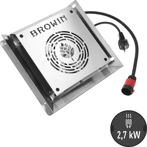 Küttekeha ja ventilaatori moodul, 2,7 kW - aia suitsuahjudele