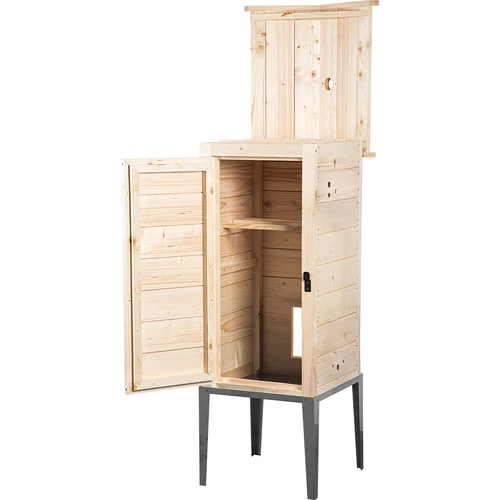 Kuusepuidust suitsukamber, 200 L, roostevabast terasest alusega - 2