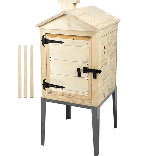 Kuusepuidust suitsutuskamber, 115 l, roostevabast terasest alusega