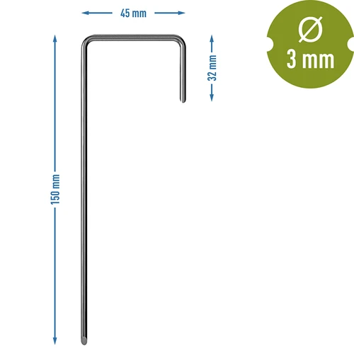 L-tüüpi tihvtid agrotekstiilile, 100 tk - 7