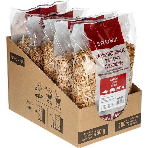 Laastud suitsutamiseks/grillimiseks, kirsipuu, 450 g, klass 8 - 2