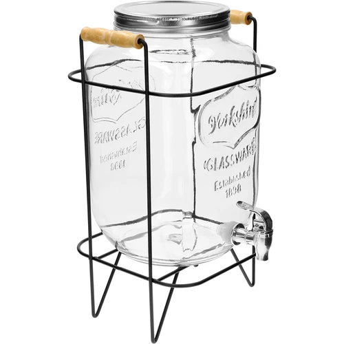 Lemoniada purk 8 L - kraanikuga, metallist käepidemetega alusel