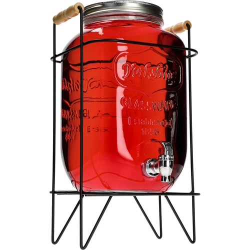 Lemoniada purk 8 L - kraanikuga, metallist käepidemetega alusel - 4