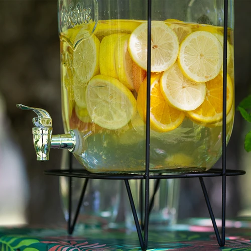 Lemoniada purk 8 L - kraanikuga, metallist käepidemetega alusel - 9