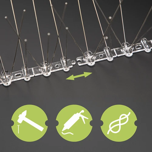 Linnupiigid, plastikust liistul, 10 tk. - 7