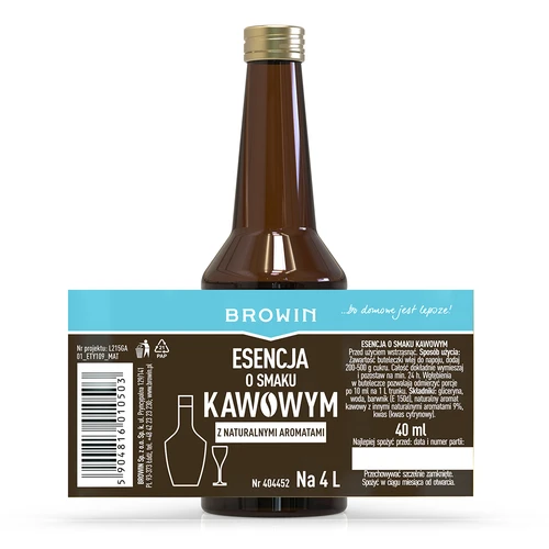 Looduslike aroomidega kohvimaitseline essents 4 L jaoks - 40 ml - 4