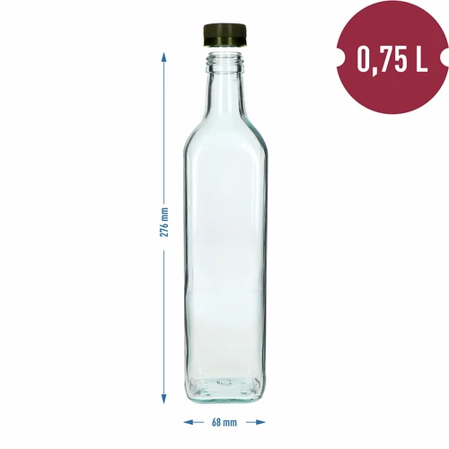 Marasca klaaspudel 750 ml - 4