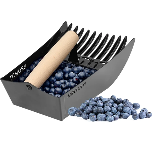 Marjakamm väikeste marjade jaoks, metallist, must - 5