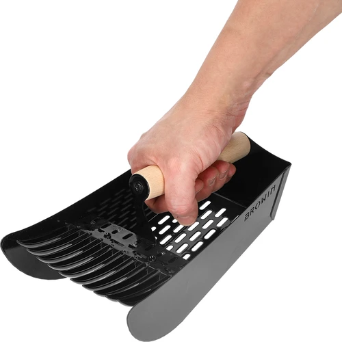 Marjakamm väikeste marjade jaoks, metallist, must - 7