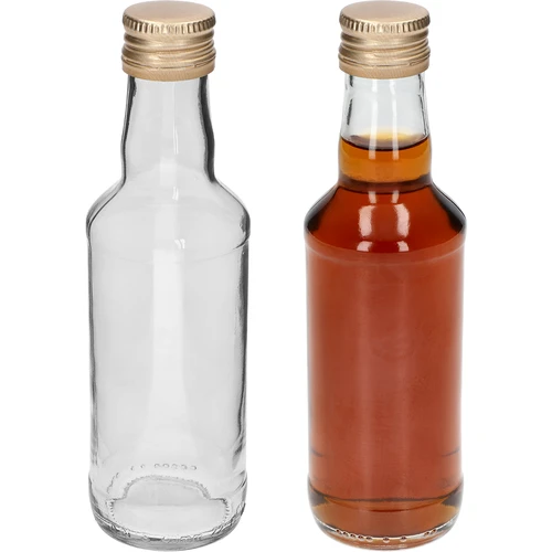 Klassikaline 200 ml pudel, kuldne keeratav kork fi 28, 1 tk - 3