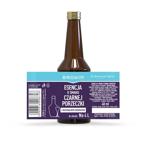 Mustsõstramaitseline essents loodusliku aroomiga 4 L jaoks - 40 ml - 6