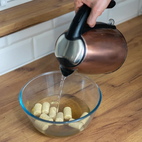 Naturaalne silindriline pudelikork d.22x38 - 100 tk, aglomeeritud - 4