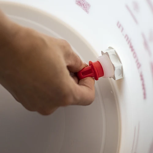 Õlle kääritamise anum koos käärimisluku, kraani, termomeetri ja settevähendajaga - 12