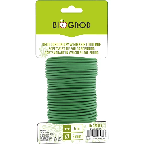 Pehme kattega aiatraat 5m x 5mm