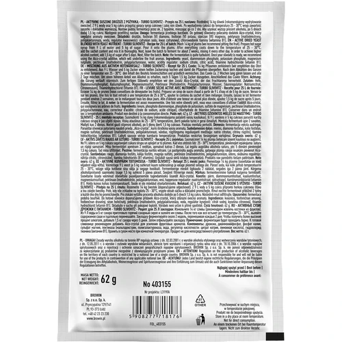 Piirituspärm Turbo Slivovitz - 2