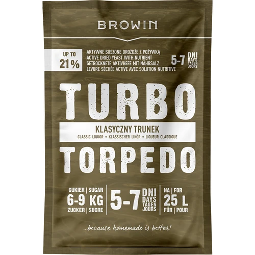 Piirituspärm Turbo Torpedo 5–7 päeva 21% 100 g