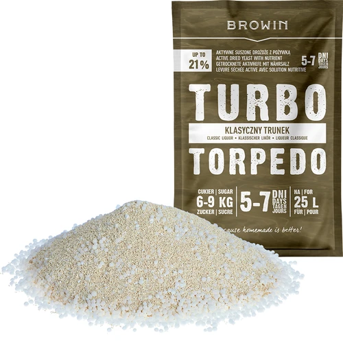 Piirituspärm Turbo Torpedo 5–7 päeva 21% 100 g - 3