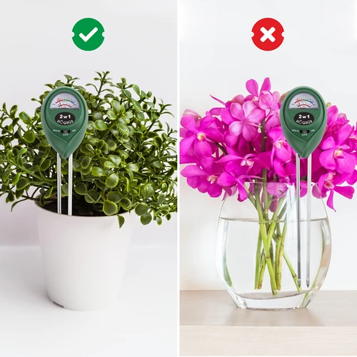 Pinnasetester 2-ühes - pH, niiskus - 8