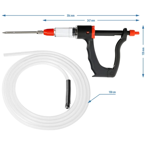 Poolautomaatne lihainjektor koos nõelakomplektiga ja voolikuga - 8