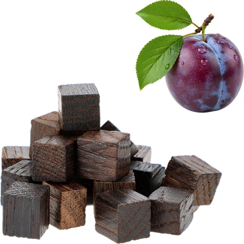 Prantsuse tammekuubikud, tugevalt röstitud, aromatiseeritud – ploom, 20g - 3