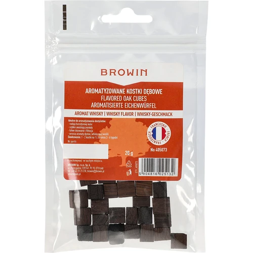 Prantsuse tammekuubikud, tugevalt röstitud, aromatiseeritud – Whisky, 20 g - 2