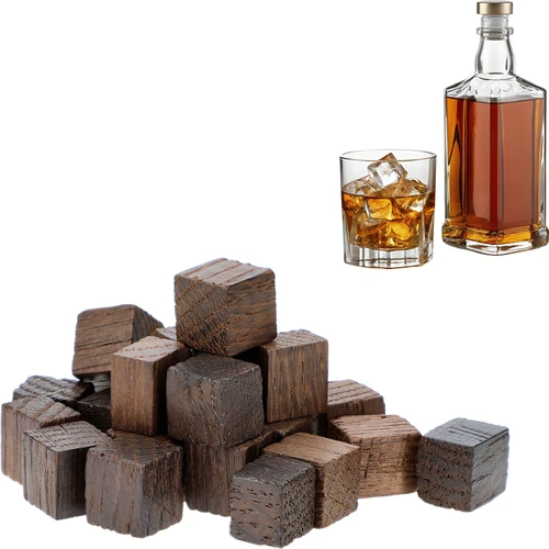 Prantsuse tammekuubikud, tugevalt röstitud, aromatiseeritud – Whisky, 20 g - 3
