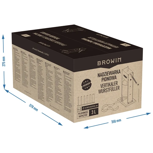 Premium-klassiga vertikaalne vorstitoppija 3 L - 13