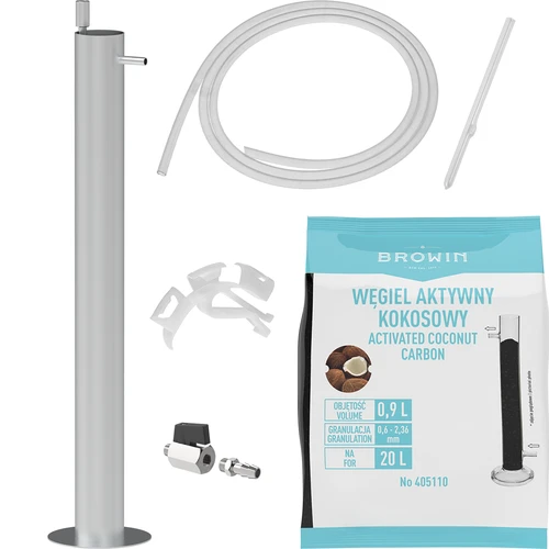 Premium roostevabast terasest filtreerimiskolonn, komplektis tarvikud ja aktiivsüsi
